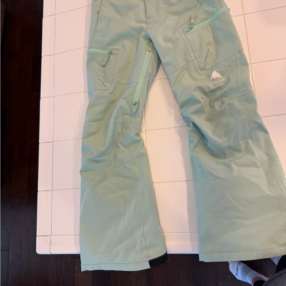 Burton Light Green Kids Snow Pants